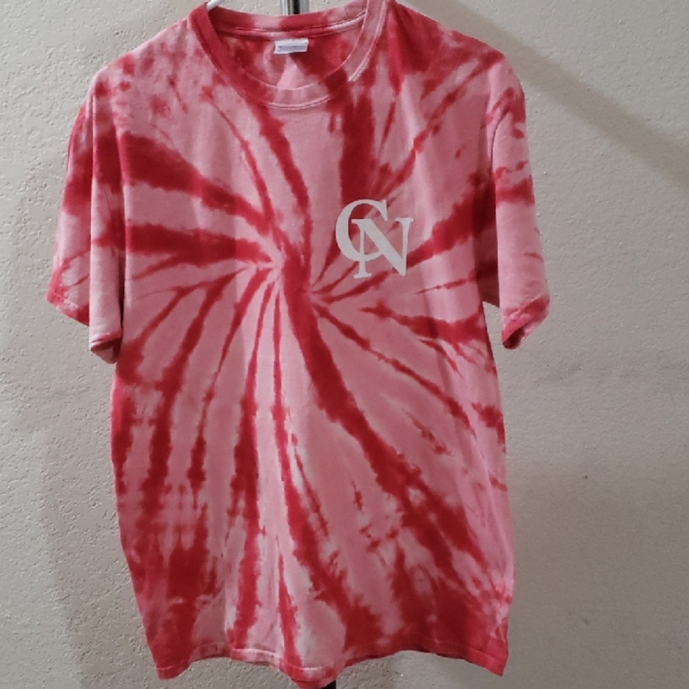 Port and Company Red and White Short Sleeve Tee 100% cotton.